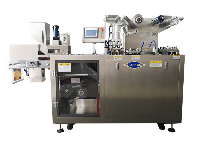 DPB150 Ss304 เครื่องบรรจุตุ่มอลูมิเนียมพลาสติกชนิดแบน PLC Touch Screen