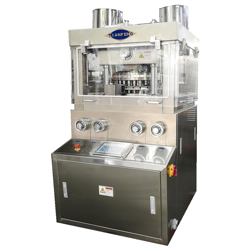 ZPW29 ZPW31 เครื่องกดแท็บเล็ตโรตารีอัตโนมัติสำหรับเกลือลูกอม 150,000 ชิ้น / ชั่วโมง