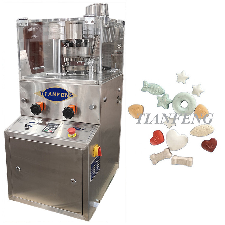 อัตโนมัติ Rotary Tablet Press Machine สําหรับผลิตน้ําตาลเกลือ Med Batch