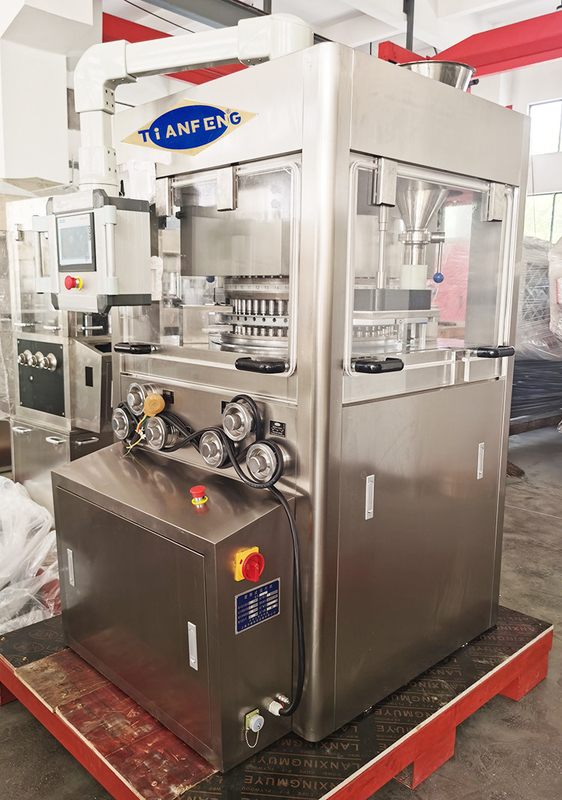 HSZP-35 ความเร็วสูง37,43 เครื่องบดแท็บเล็ต ด้วยความดัน 80KN 328000 Output/Hour