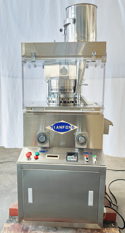 ZPW15D ZPW17D ZPW19D เครื่องพิมพ์แท็บเล็ตหมุน 3KW 42000 ชิ้น/ชั่วโมง สําหรับเม็ดขนาด 20 มม