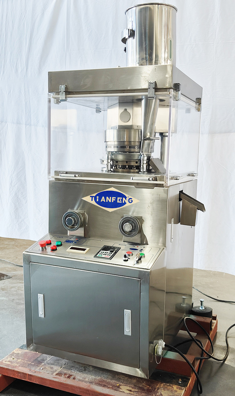 ZPW15D ZPW17D ZPW19D เครื่องพิมพ์แท็บเล็ตหมุน 3KW 42000 ชิ้น/ชั่วโมง สําหรับเม็ดขนาด 20 มม