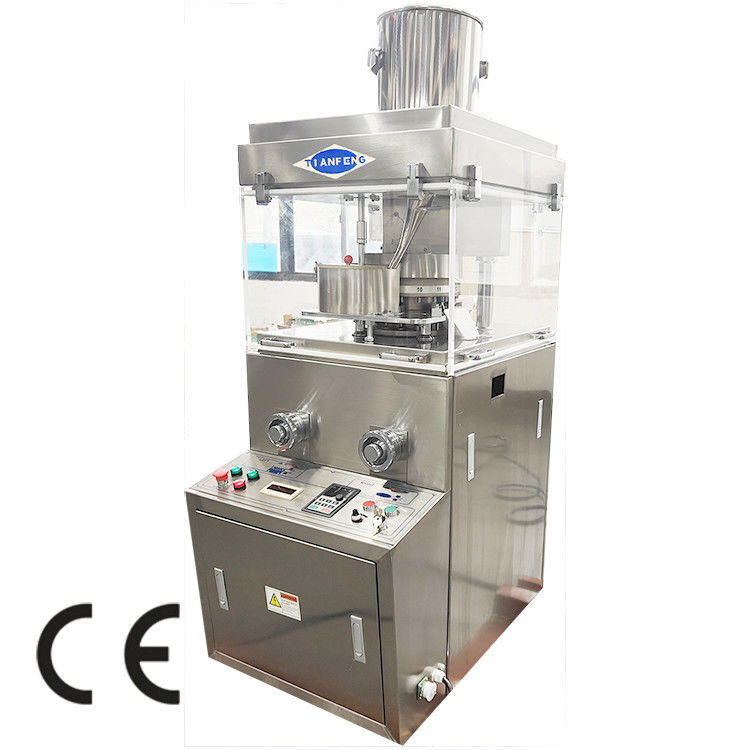 อุตสาหกรรมยา เครื่องพิมพ์แท็บเล็ตแบบหมุน โดยพลังงาน 2.2KW และผลิตแท็บเล็ตสูงสุด 16200pcs/h