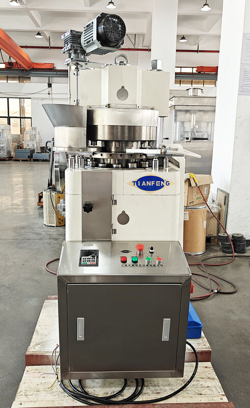 Versatile Tablet Compression Machine Capable of Producing Various Tablet Shapes and Sizes with Consistent Compression Force