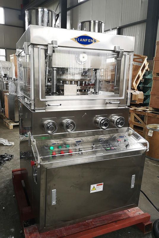 SS304 เครื่องกดแท็บเล็ตห้องปฏิบัติการเภสัชกรรมชนิดโรตารี่