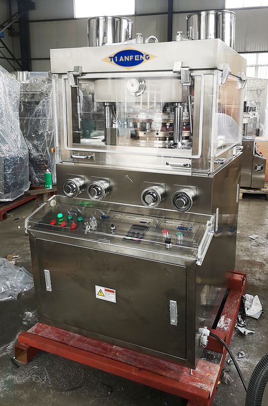 SS304 เครื่องกดแท็บเล็ตห้องปฏิบัติการเภสัชกรรมชนิดโรตารี่