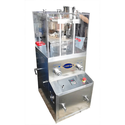Lab Pharmaceutical Machine กดแท็บเล็ตโรตารี่ด้วยความดัน 60KN เส้นผ่านศูนย์กลาง 20mm