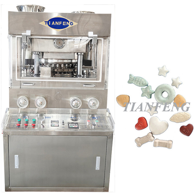 เครื่องอัดยาเม็ดแบบโรตารี่ 2 ชั้นพร้อมเครื่องป้อนบังคับ 2 เครื่อง ZPW29