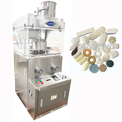 2.2KW พลังงาน เครื่องพิมพ์แท็บเล็ตหมุนสําหรับการผลิตที่รวดเร็วและแม่นยํา ZPW17D ด้วยเครื่องให้อาหารแบบบังคับ