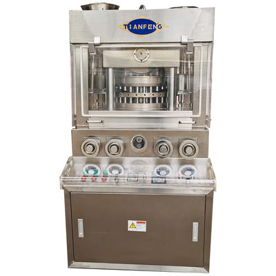 เครื่องกดแท็บเล็ตโรตารี่ 4 เสาเครื่องอัดก้อนเกลือ 69000 ชิ้น / ชม