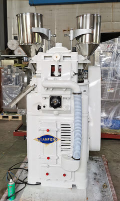 40KN Industrial Tablet Powder เครื่องอัดแบบโรตารี่ความเร็วสูง